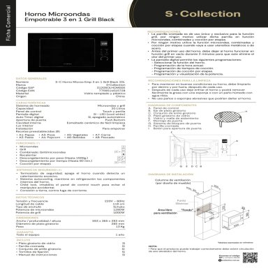HORNO MICROONDAS SOLE 20 LT 3120SOLHOM005 - 11