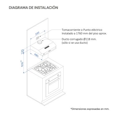 CAMPANA EXTRACTORA SOLE 60 CM 3120TURE101CO - 7