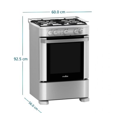 COCINA A GAS 60CM SILVER MABE CMP6020FG1 - 3