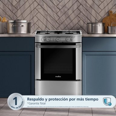 COCINA A GAS 60CM SILVER MABE CMP6020FG1 - 4