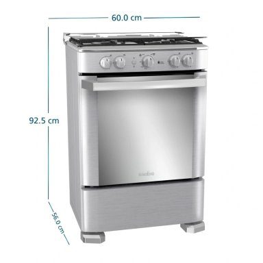 COCINA A GAS 60CM INOX MABE CMP6060FX1 - 3