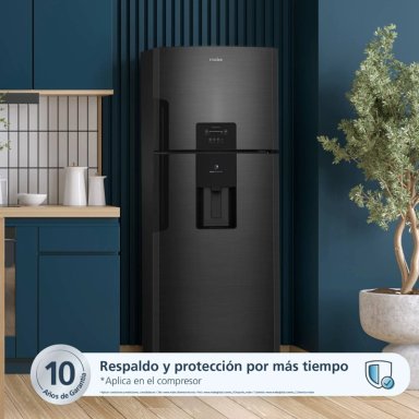 REFRIGERADORA MABE TOP FREEZER NO FROST  RMP415ZPC 382 L NETO BLACK STEEL - 4