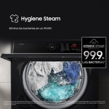 LAVADORA SAMSUNG 21KG SUPERIOR CARGA ECOBUBBLE WA80F21B9BPE - 10