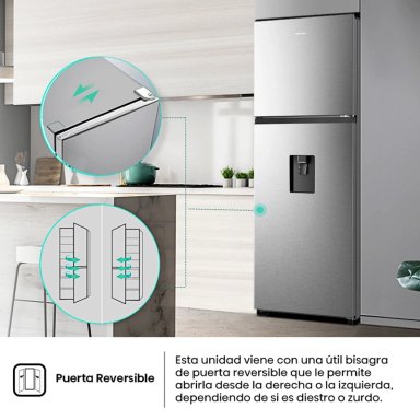 REFRIGERADORA HISENSE TOP FREEZER NO FROST RT3N320NMC - 8