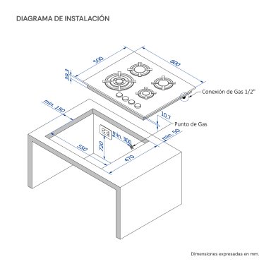 COMBO EMPOTRABLE SOLE COCINA SOLCO034 + HORNO SOLHO009V3 - 4