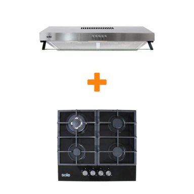 COMBO EMPOTRABLE SOLE COCINA SOLCO045COV2 + CAMPANA EXTRACTORA TURE16COV2