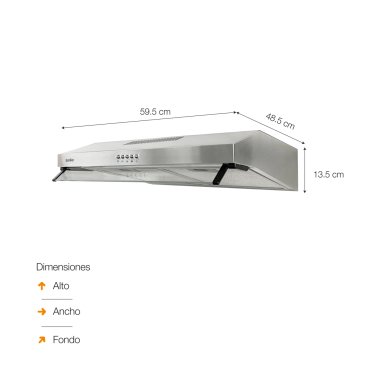 COMBO EMPOTRABLE SOLE COCINA SOLCO034 + CAMPANA EXTRACTORA TURE15COV2 + HORNO SOLHO009V3 - 11