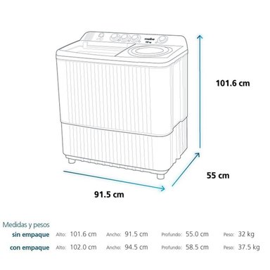 LAVADORA MABE 16KG CARGA SUPERIOR LMD6124PBBB0 - 9