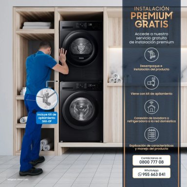 LAVADORA SAMSUNG 10.5 KG CARGA FRONTAL AI ECOBUBBLE WW10DG5U34ABPE - 13