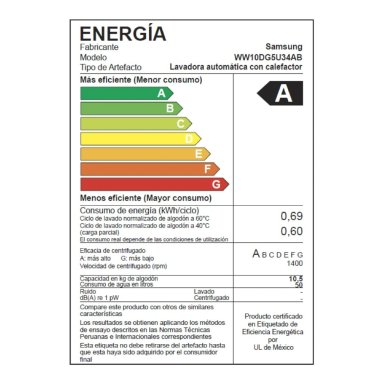 LAVADORA SAMSUNG 10.5 KG CARGA FRONTAL AI ECOBUBBLE WW10DG5U34ABPE - 14