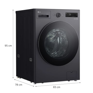 LAVASECA LG CARGA FRONTAL 20KG/10KG WD20EGNTSPG AI DD INTELIGENCIA ARTIFICIAL GRAFITO - 2