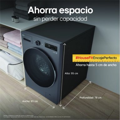 LAVASECA LG CARGA FRONTAL 20KG/10KG WD20EGNTSPG AI DD INTELIGENCIA ARTIFICIAL GRAFITO - 7