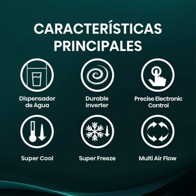 REFRIGERADORA HISENSE FRENCH DOOR NO FROST RQ3P431NMBA 392L - 4