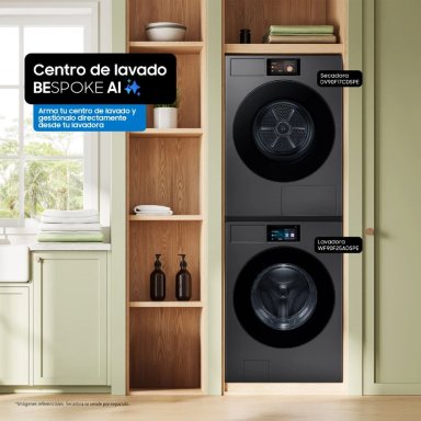 LAVADORA SAMSUNG 25KG FRONTAL AI WASH+ BESPOKE WF90F25ADSPE - 13