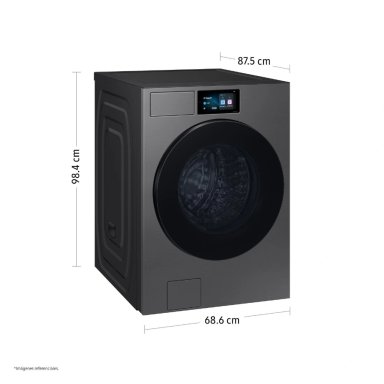 LAVADORA SAMSUNG 25KG FRONTAL AI WASH+ BESPOKE WF90F25ADSPE - 3