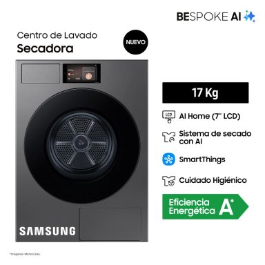 SECADORA DE ROPA SAMSUNG BOMBA CALOR BESPOKE AI 17KG DV90F17CDSPE - 2