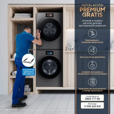 SECADORA DE ROPA SAMSUNG BOMBA CALOR BESPOKE AI 17KG DV90F17CDSPE - 14