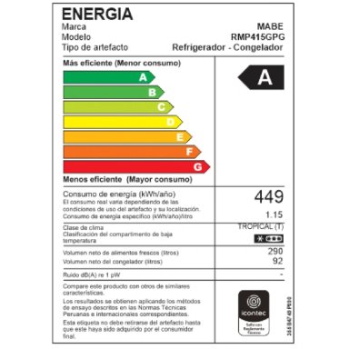 Refrigeradora No Frost 382 L Netos Grafito Mabe - RMP415GPG - 7