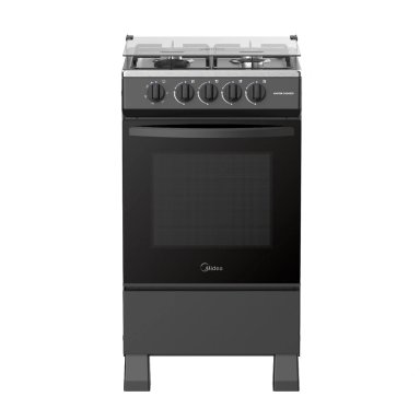 COCINA DE PIE A GAS MIDEA 4 HORNILLAS MGS20FS2LFABB-PE ACERO INOXIDABLE - 3
