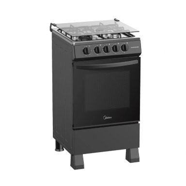COCINA DE PIE A GAS MIDEA 4 HORNILLAS MGS20FS2LFABB-PE ACERO INOXIDABLE - 5