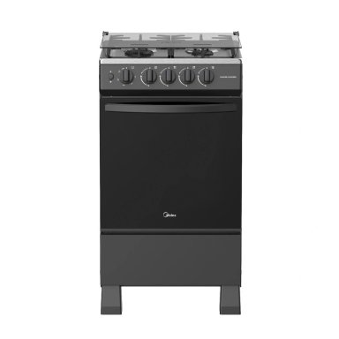 COCINA DE PIE A GAS MIDEA 4 HORNILLAS MGS20FS2LFAMB-PE ACERO INOXIDABLE - 3