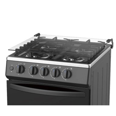 COCINA DE PIE A GAS MIDEA 4 HORNILLAS MGS20FS2LFAMB-PE ACERO INOXIDABLE - 7