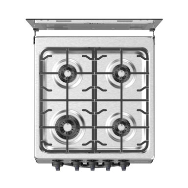 COCINA DE PIE A GAS MIDEA 4 HORNILLAS MGS20FS2LFAMB-PE ACERO INOXIDABLE - 9