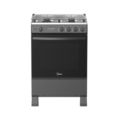 COCINA DE PIE A GAS MIDEA 4 HORNILLAS MGS4Q24B-PE ACERO INOXIDABLE - 3