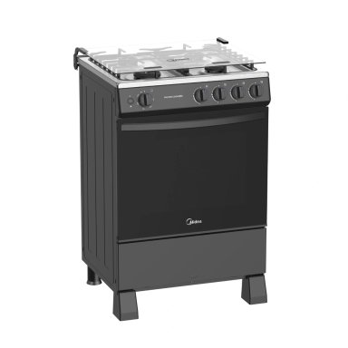 COCINA DE PIE A GAS MIDEA 4 HORNILLAS MGS4Q24B-PE ACERO INOXIDABLE - 5