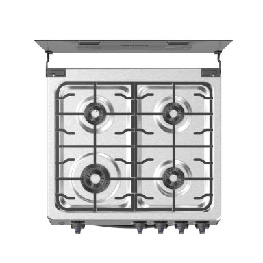 COCINA DE PIE A GAS MIDEA 4 HORNILLAS MGS4Q24B-PE ACERO INOXIDABLE - 7