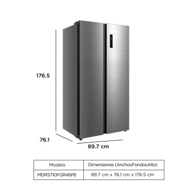 REFRIGERADORA MIDEA SIDE BY SIDE 511 L MDRS710FGR46PE - 3