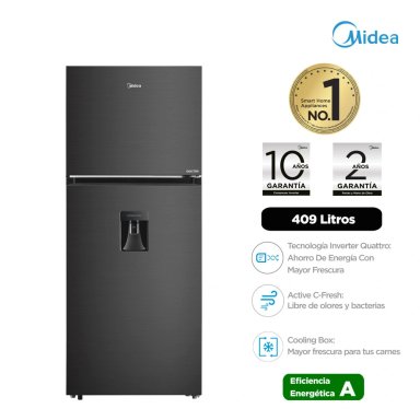 REFRIGERADORA MIDEA TOP FREEZER 409 L MDRT580MTR28PEWD - 2