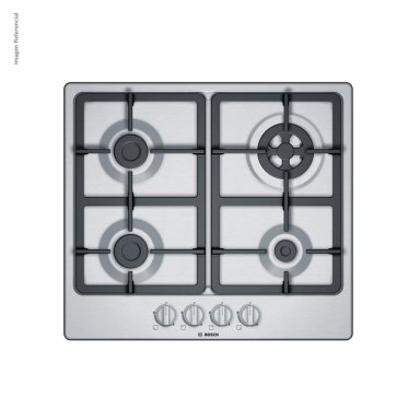 COCINA ENCIMERA A GAS BOSCH PGH6B5B90 ACERO INOXIDABLE