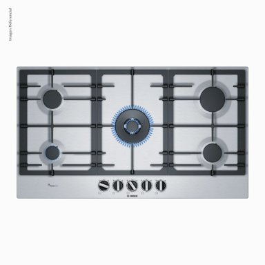 COCINA ENCIMERA A GAS BOSCH PCR9A5B90 5G-90 ACERO INOXIDABLE