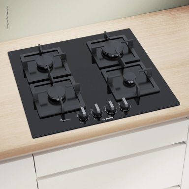 COCINA ENCIMERA A GAS  BOSCH PPP6A6B20 NEGRO