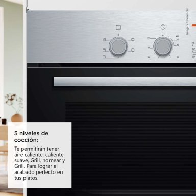 HORNO EMPOTRABLE BOSCH HBF011BR0 ACERO INOXIDABLE - 4