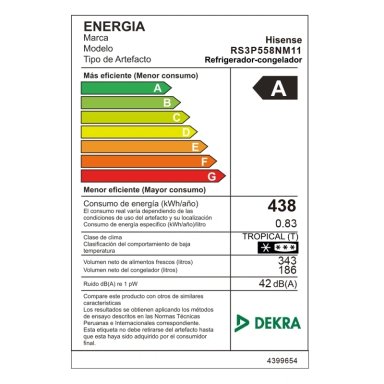REGRIGERADORA HISENSE SIDE BY SIDE 529L RS3P558NM11 - 10