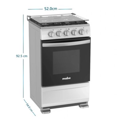 COCINA DE PISO A GAS MABE EMP5120GP2 GRAFITO 52 CM - 2