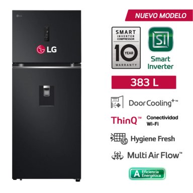REFRIGERADORA LG TOP FREEZER NO FROST VT40APMC 383L