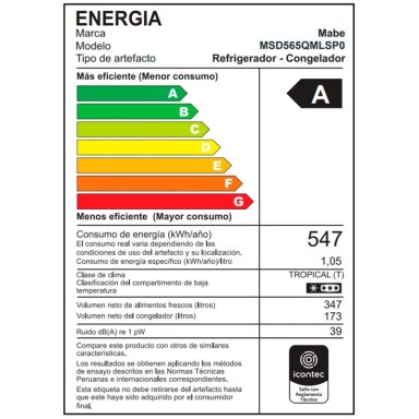 REFRIGERADORA MABE SIDE BY SIDE NO FROST MSD565QMLSP0 520L - 7