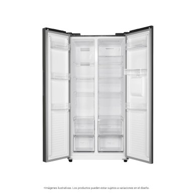 REFRIGERADORA HYUNDAI SIDE BY SIDE NO FROST HYRF450SXS  430L NEGRO MÉTALICO - 2