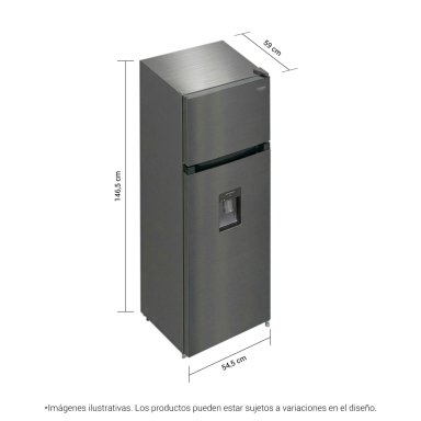 REFRIGERADORA HYUNDAI TOP FREEZER NO FROST HYRF2022NF 200L GRIS OSCURO - 5