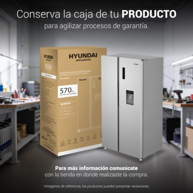 REFRIGERADORA HYUNDAI TOP FREEZER NO FROST HYRF2022NF 200L GRIS OSCURO - 9