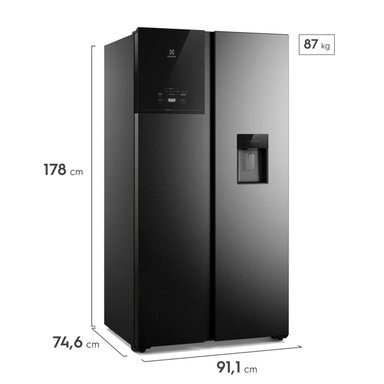 REFRIGERADORA ELECTROLUX SIDE BY SIDE NO FROST ERS65F2P5BB 611L - 3