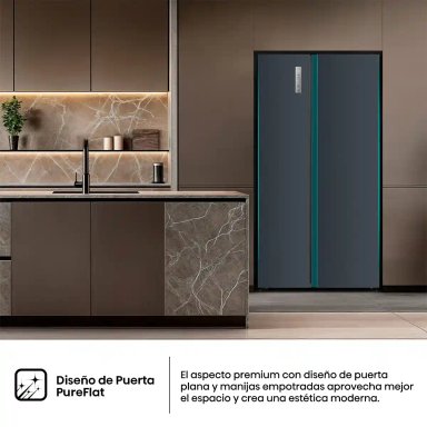 REFRIGERADORA HISENSE SIDE BY SIDE NO FROST RS3P558ESA 529L - 12
