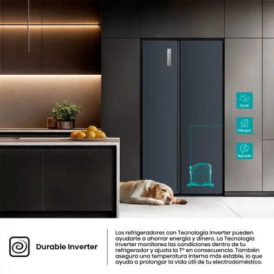 REFRIGERADORA HISENSE SIDE BY SIDE NO FROST RS3P558ESA 529L - 13
