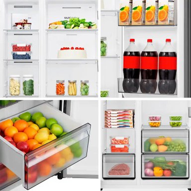 REFRIGERADORA HISENSE SIDE BY SIDE NO FROST RS3P558ESA 529L - 9