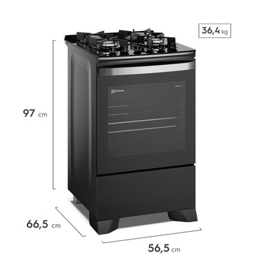 COCINA DE PIE GAS ELECTROLUX 4 HORNILLAS F4EPB - 2