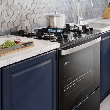 COCINA A GAS ELECTROLUX F5EGB FREESTANDING 5 QUEMADORES 76 CM - 9