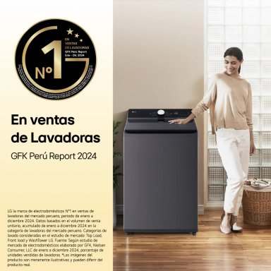 LAVADORA LG 13KG CARGA SUPERIOR TURBODRUM WT13BVTB - 3